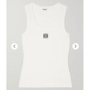 LOEWE
Embroidered ribbed stretch-cotton tank medium (runs small) NWT